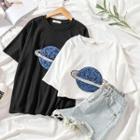 Short-sleeve Planet Sequined T-shirt