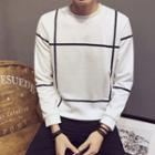 Long-sleeve Contrast Stripe Pullover