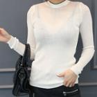 Long-sleeve Slim-fit Knit Top