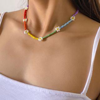Daisy Beads Choker Multicolor - One Size