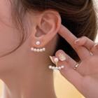 Faux Pearl Drop Earring 1 Pair - Pearl Earrings - White - One Size