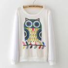 Owl Printed Tee One Size