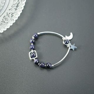 Bead Alloy Moon & Star Bracelet Bracelet - Star - One Size