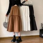 High-waist Semi Maxi Skirt