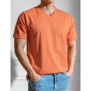 V-neck T-shirt In 10 Colors