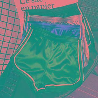 Satin Shorts Wine Red - Xl
