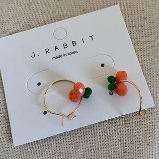 Fruit Alloy Hoop Earring