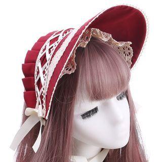 Ribbon Lace Bonnet Hat