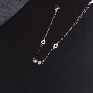 Bow Bracelet 1 Pc - Silver - One Size