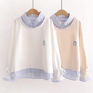 Milk Embroidered Pullover