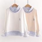 Milk Embroidered Pullover