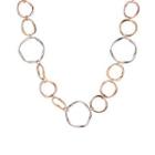 Hoop Pendant Alloy Necklace 10819 - 01 - Silver & Gold - One Size