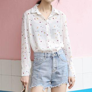 Printed Shirt Almond - One Size