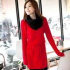 Tie-waist Knit Dress