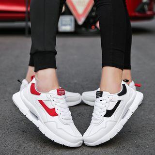 Two Tone Mesh Panel Sneakers