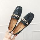 Patent Square-toe Loafers