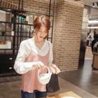 Collarless Loose-fit Blouse