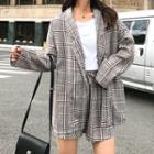 Set: Plaid Blazer + Plaid Short