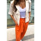 Slit-sleeve Pocket-detail Jacket