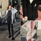 Open-front Belted Long Blazer
