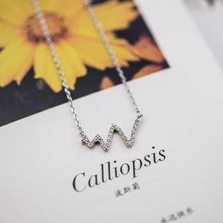Ecg Rhinestone Necklace