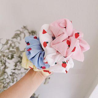 Strawberry Print Hair Tie