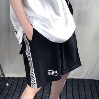 High-waist Print Shorts