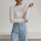 Lettuce-edge Perforated T-shirt