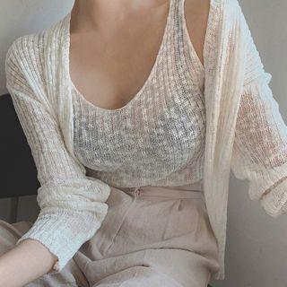 Set: Sheer Light Jacket + Tank Top