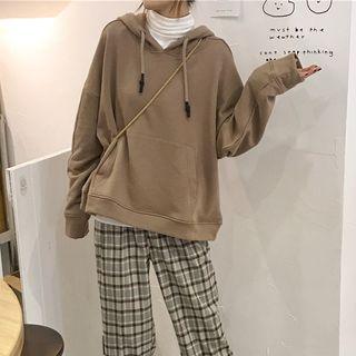 Plaid Wide Leg Pants / Hoodie