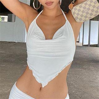 Halter Neck Cowl Neck Camisole Top