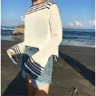 Striped Bell-sleeve Sweater