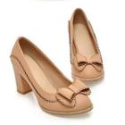 Bow-accent Heel Pumps