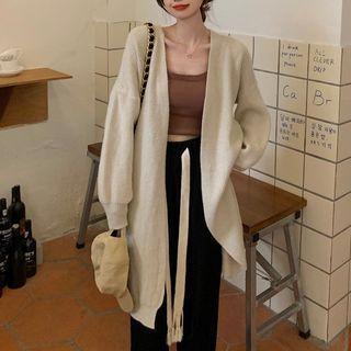 Medium Long Plain Oversize Sweater Jacket