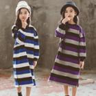 Family Matching Striped Midi Pullover Dress