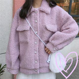 Button Coat Light Purple - One Size