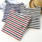 Striped Letter Embroidered Short Sleeve Dress