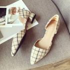 Plaid Mid-heel Dorsays