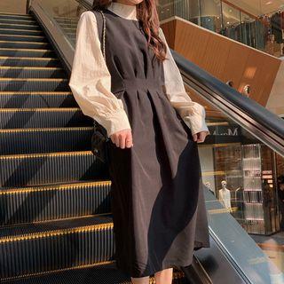 Plain Top / Plain A-line Pinafore Dress