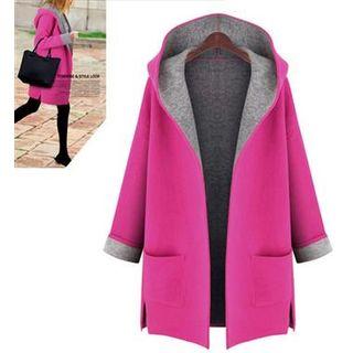 Hooded Loose-fit Long Coat