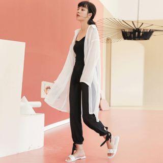Sheer Long Shirt White - One Size