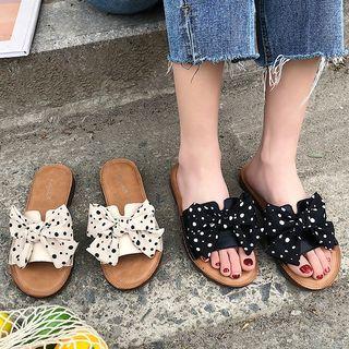 Ribbon Accent Slippers