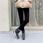 Knit-panel High-top Sneakers