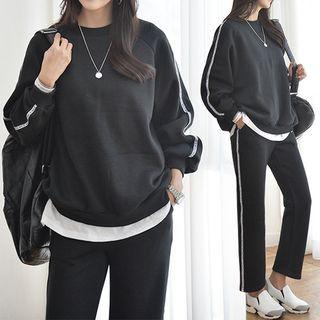 Set: Taping Sweatshirt + Sweatpants