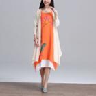 Open Front Long Light Jacket
