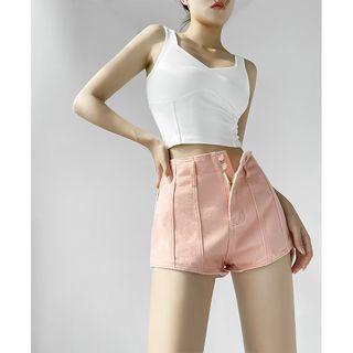 Details High-waist Denim Hot Shorts In 6 Colors