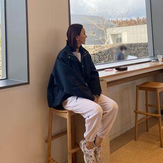 High-neck Boxy Field Jacket