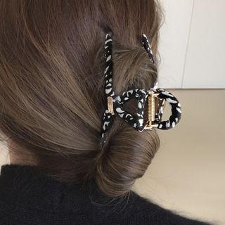Leopard Print Fabric Hair Clamp