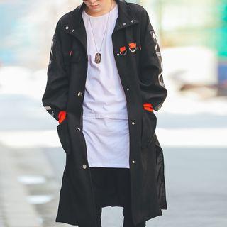 Print Snap-button Jacket