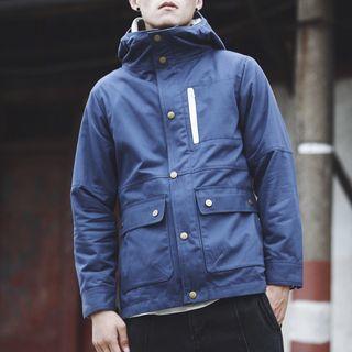 Hoodie Button Jacket